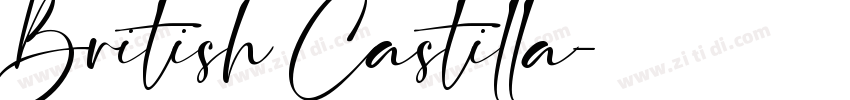 British Castilla字体转换